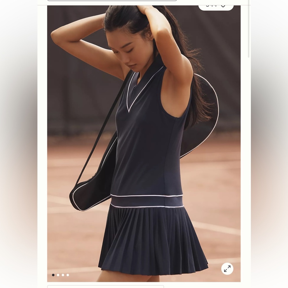 Varley Jouri Court Sleeveless V-Neck Mini Dress